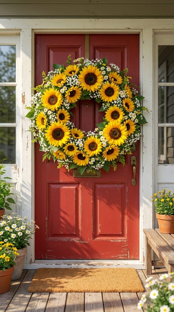 Sunflower Splash Wreath