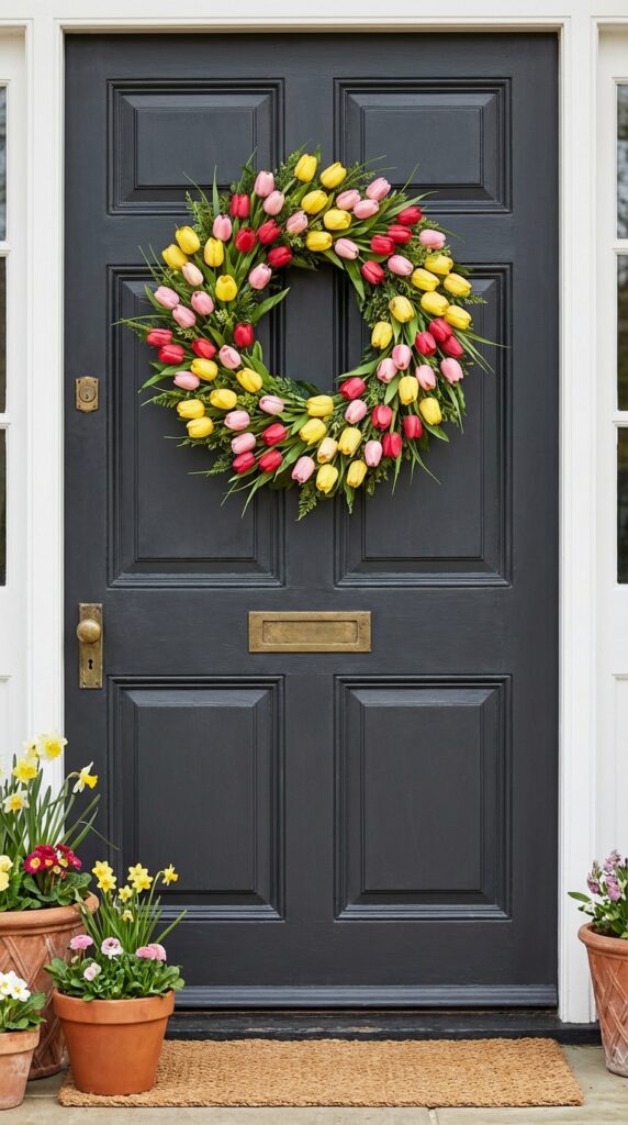 Tulip Romance Wreath