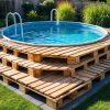 Pallet Deck Ideas for Above Ground Pool