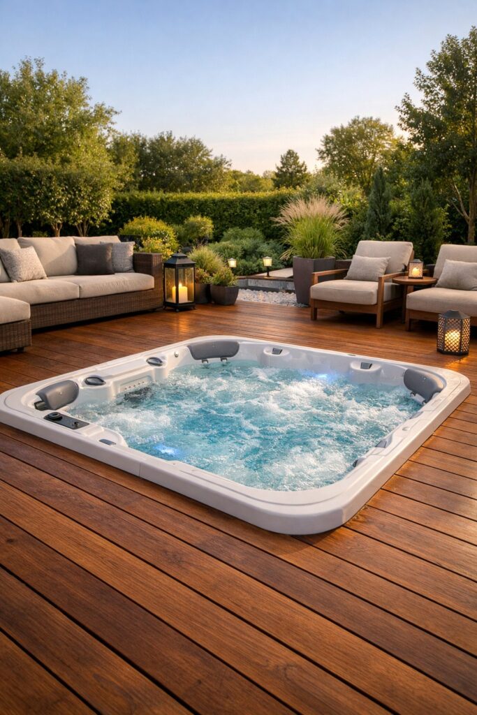 Partially Sunken Tub for Easy Access