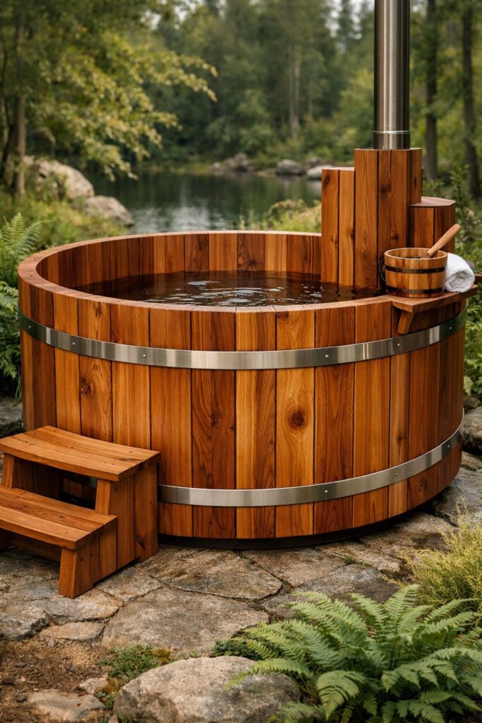 Western Red Cedar Hot Tub Design