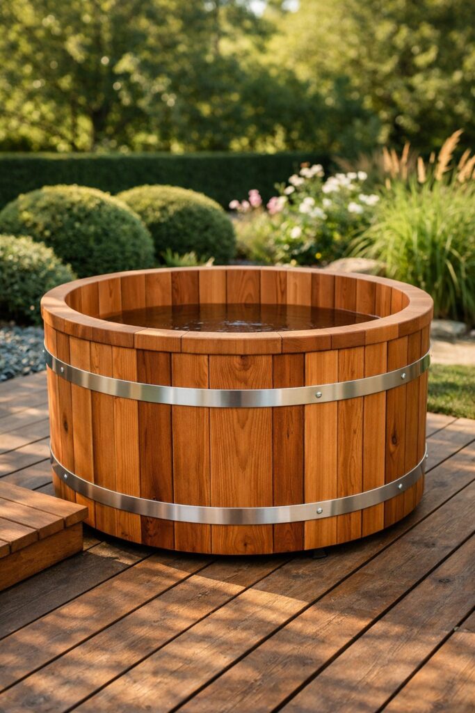 Lightweight Cedar Hot Tub for Easy Moving
