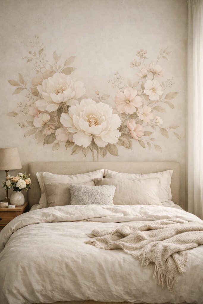 Choose floral wall art for subtle charm