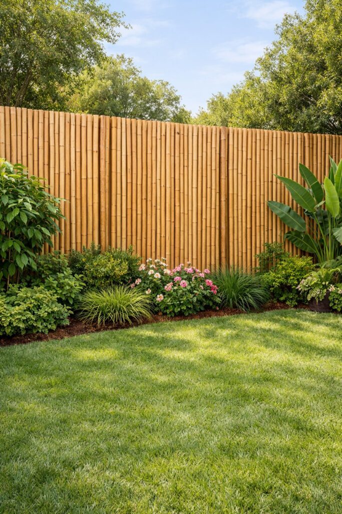 Bamboo screen panels