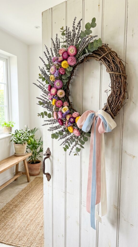 Whimsical Wreaths with Dried Flowers