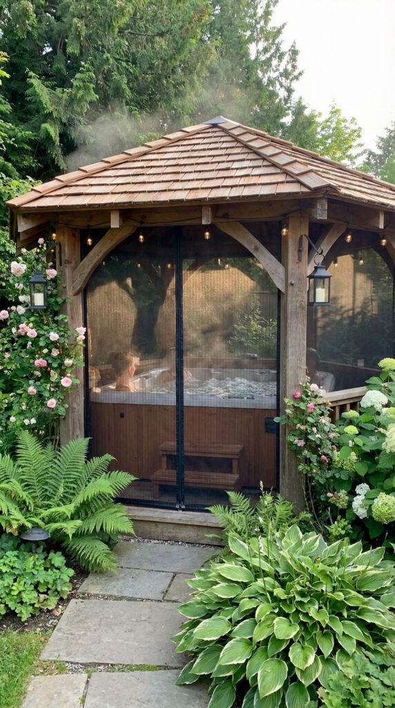 Gazebo Featuring Bug-Repellent Mesh