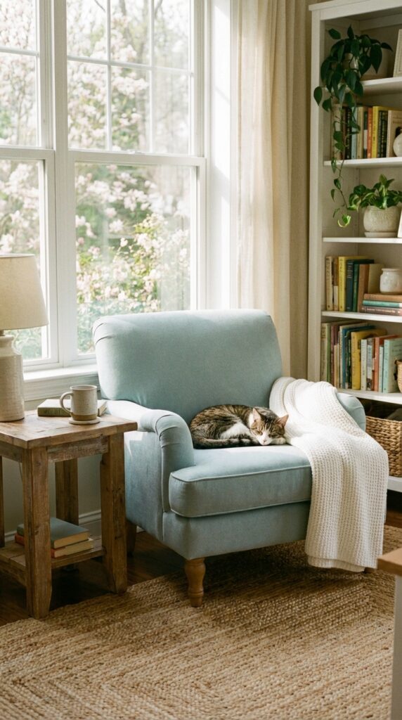 Pastel Blue Accent Chairs