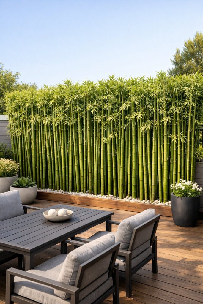  Tall bamboo privacy screen