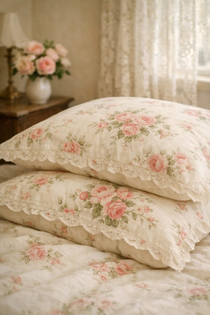 Garden Rose Vintage Pillowcases