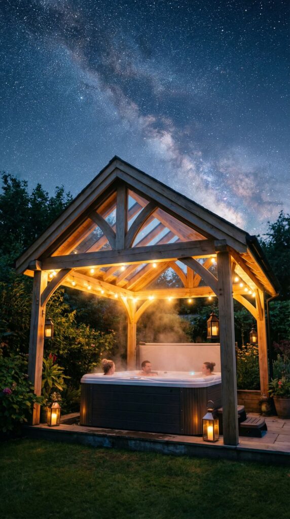Gazebo with Skylights for Star Gazing