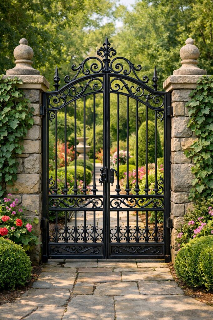 Gartentor aus Schmiedeeisen