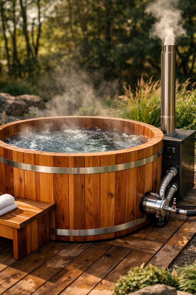 Cedar Hot Tub with Electric Heater