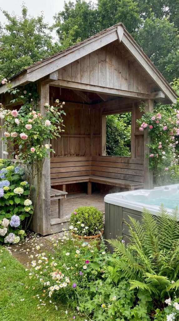 Traditional Cedar Gazebo with Bench Seating