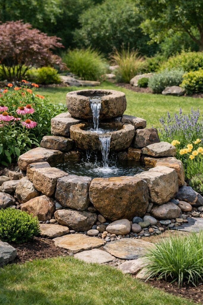 Wasserbrunnen aus Naturstein
