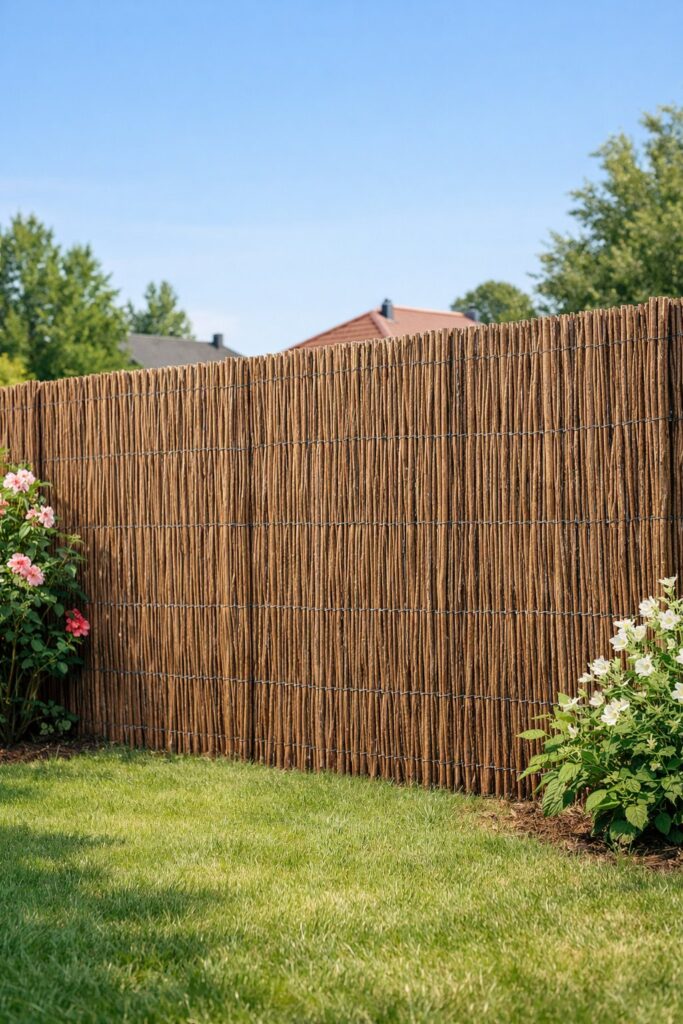 Tall Reed or Willow Fencing