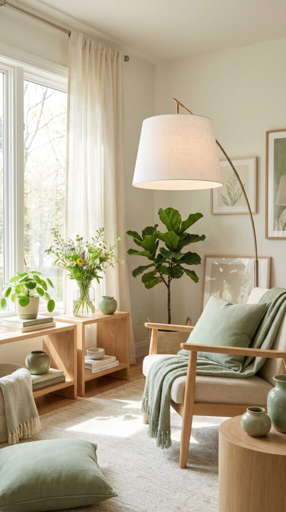 Replace dark lampshades with light-colored ones