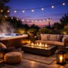 Patio With Hot Tub And Fire Pit Ideas For Cozy Outdoor Entertaining