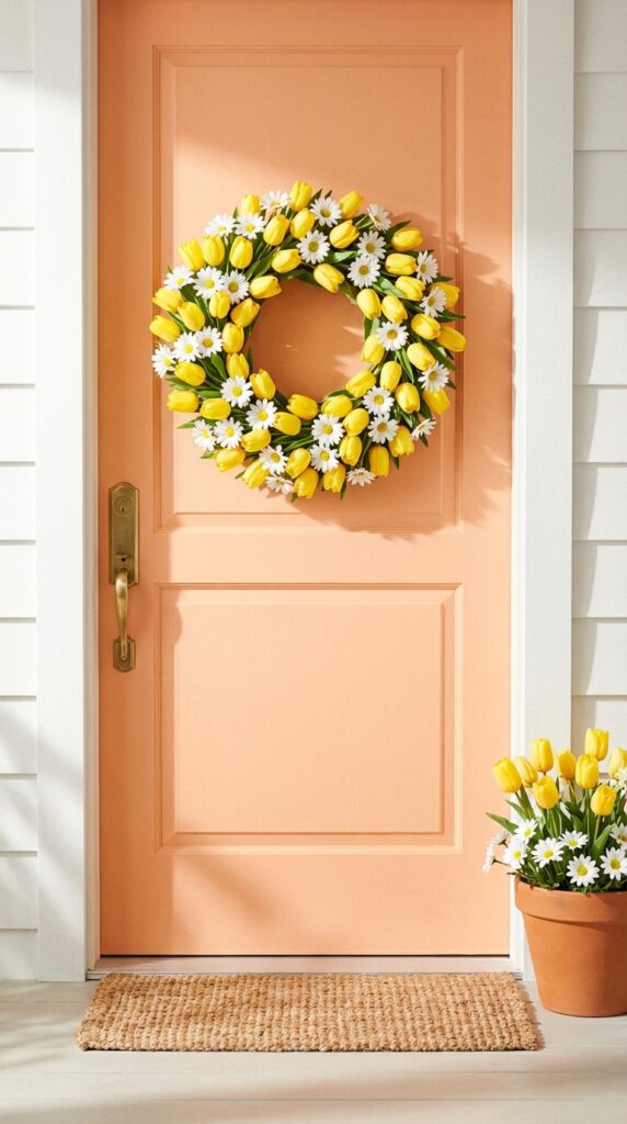Simple Tulip and Daisy Floral Ring