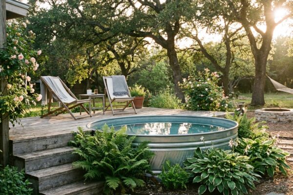 25 Backyard Stock Tank Pool Ideas for Small Yards