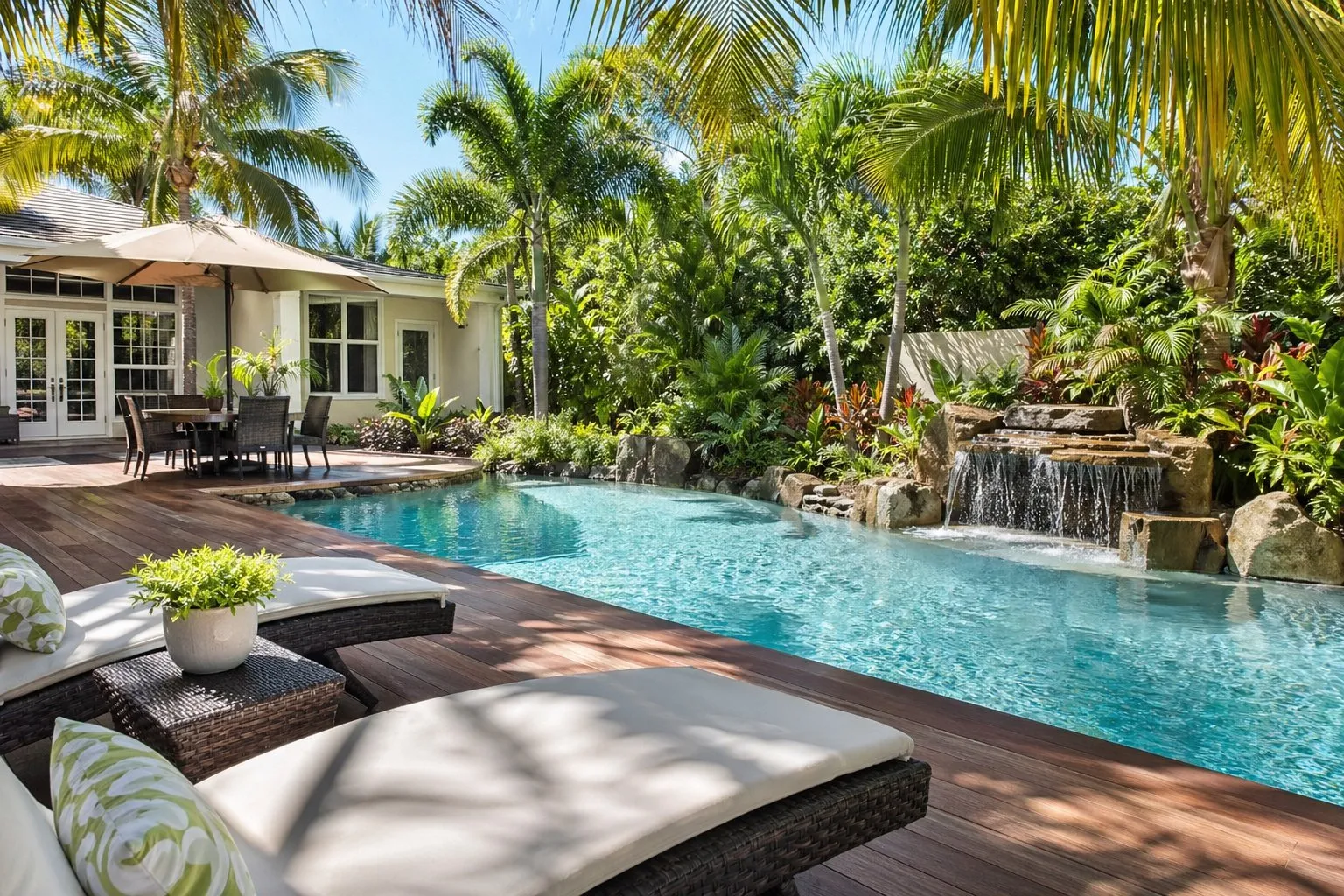 17 Tropical Backyard Pool Landscaping Ideas