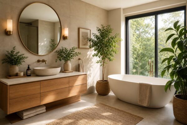 Warm Neutral Bathroom Ideas For An Earth Tone Retreat